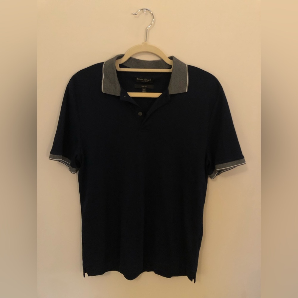 Banana republic luxury touch slim fit polo